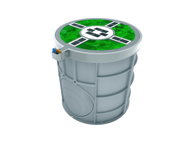Integrated intelligent grass pot well
